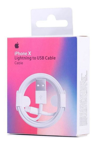 Cable iPhone 5 5s 6 6s 7 8 X Lightning Usb Certificado Apple