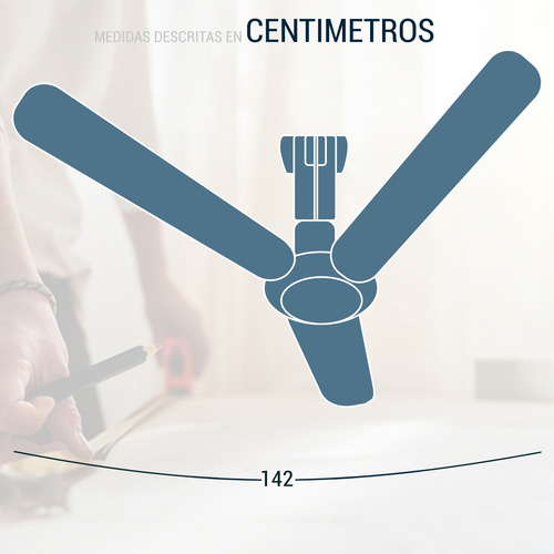 Ventilador Techo Minimalista 6 Velocidades Luz Ajustable 1.422 M 30-35w Acrílica Walnut 3