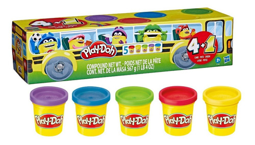 Masa Moldeable Play-doh De Vuelta A Clases Autobus Colores