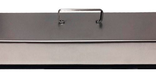 Lareira Aquecedor A Gás Com Tampa Jx Metais Inox 304 - 90 Cm