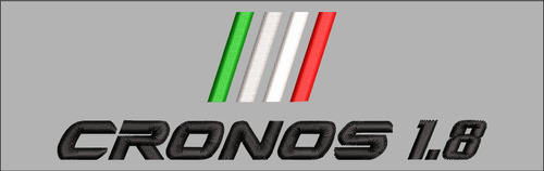 Matriz Ponchado Bordado Bordadora Logo Fiat Cronos