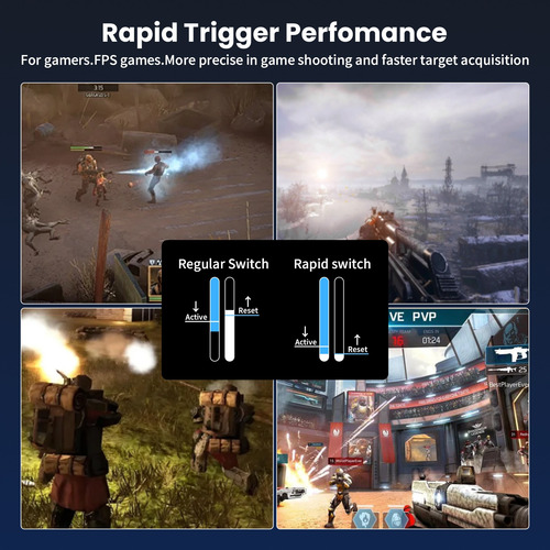 Teclado De Juego X68 He Wired Rapid Trigger Magnetic Switch