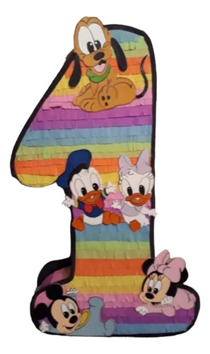 Piñata Mickey Bebé Minnie Bebe Pluto Bebe Daisy Donald Bebe 