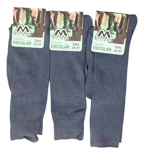 comprar X6 Calceta Larga De Colegio Niños - Calcetin Escolar Algodon