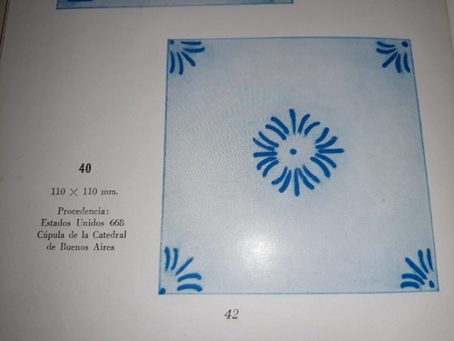 Imagen 2 de 8 de Antiguo Azulejo Pas De Calais N° 40 7676