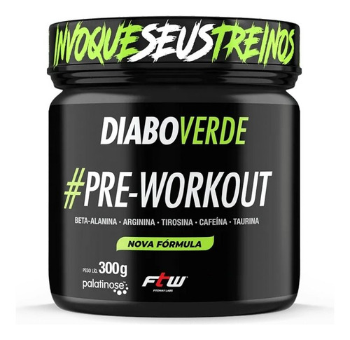 Pré Treino Ftw Diabo Verde 300g - Frutas Amarelas Frutas Amarelas