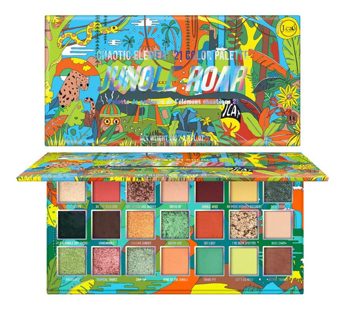 Paleta Sombras De Ojo Chaotic Element Jungle Roar 21 Tonos