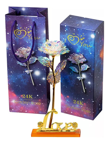 Regalo De Flor Infinita Rosa Con Forma De Galaxia Artificial