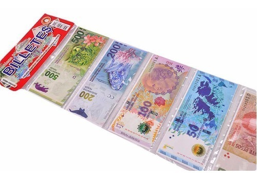 Imagen 3 de 4 de Billetes Didacticos Interactivos Pesos Argentinos 80 Unida