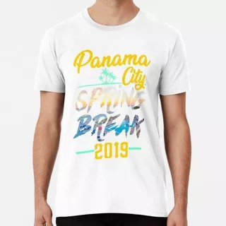 Remera Camiseta De Playa Retro De La Ciudad De Panamá Spring