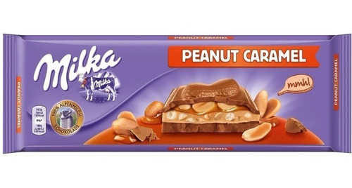 Chocolate Milka Peanut Caramel - Amendoim Com Caramelo 276g