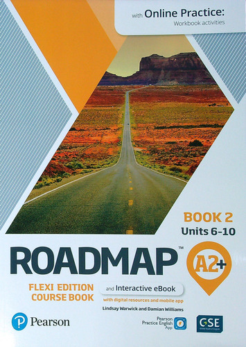 Roadmap A2+ Flexi 2 - Student's Book + Workbook + Online Practice, De Warwick, Lindsay. Editorial Pearson, Tapa Blanda En Inglés Internacional, 2021