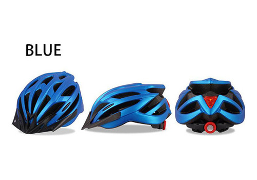 Casco De Bicicleta Mtb Unisex Con Luz Trasera Led