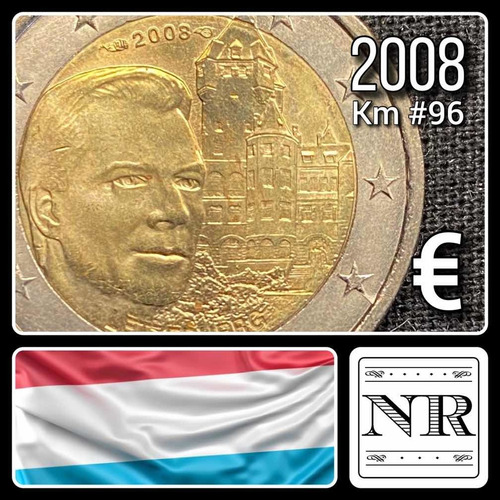 Luxemburgo - 2 Euros - Año 2008 - Km #96 - Castillo | Henri