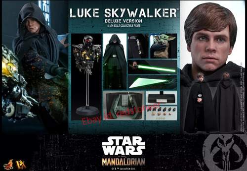 Luke Skywalker The Mandalorian Deluxe Hot Toys (Usado)