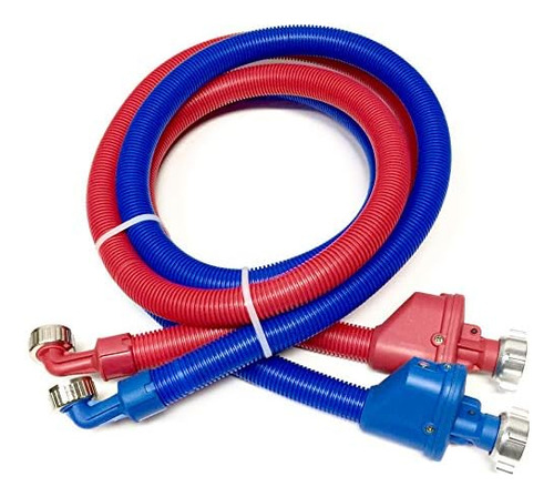 2-pack Flood Safe Washing Machine Hoses - Heavy Duty Pv...