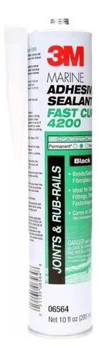 Adhesivo Marino Sealant 4200fc 3m Fast Cure Negro 295 Ml