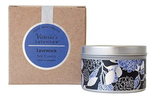 Victoria&#39;s Lavender - Vela Aromática Con Aceite