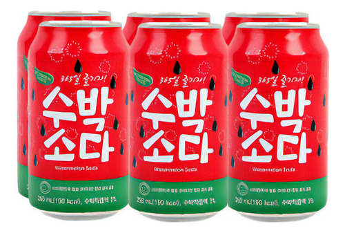 Refrigerante Coreano Sabor Melancia Nutriton & Taste 350 Ml