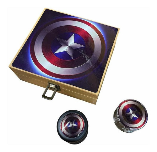 Kit De Caja De Almacenamiento Premium De Captain America Dis