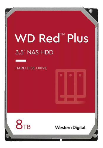 Disco duro interno Western Digital WD Red Plus WD80EFZX 8TB rojo