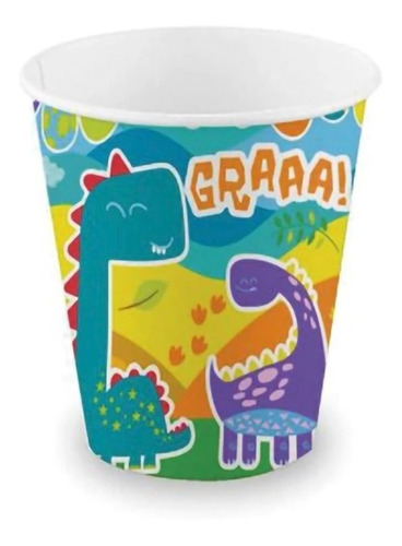 Vaso Dinosaurio Para Cumpleaños 6 Unidades Party Express