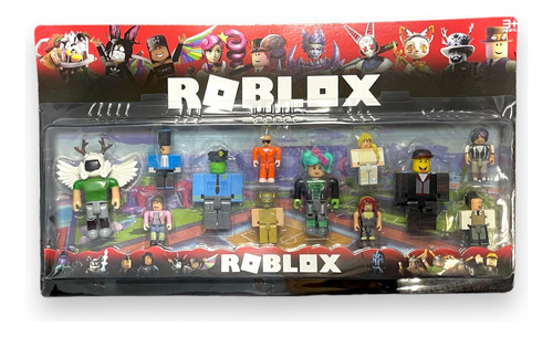 Kit 12 Bonecos Roblox Modelo Raro Aventurador Brinquedo