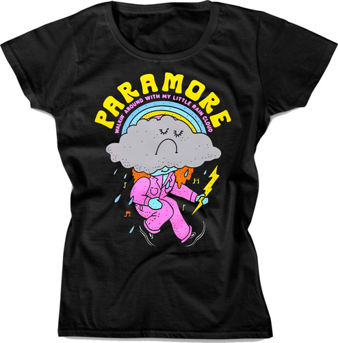 Playera Paramore Rain Cloud Mujer