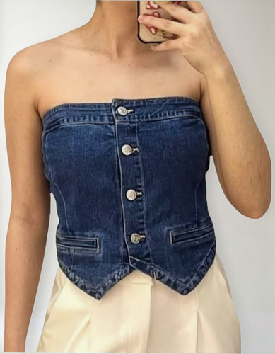 Top Blusa Love Tree Denim Para Mujer