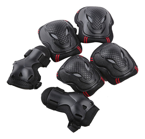 Kit De Protección 6 Piezas Rodilleras Coderas Muñequeras Equ