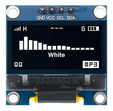 0.96 Pulgadas Oled I2c Pantalla 128x64 Para Arduino 40dupont