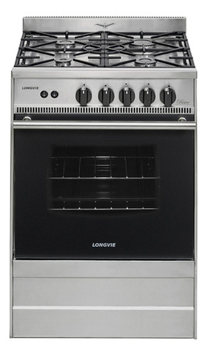 Cocina Gastronómica A Gas Longvie Bistró 31501xs 56cm Inox Color Acero Inoxidable