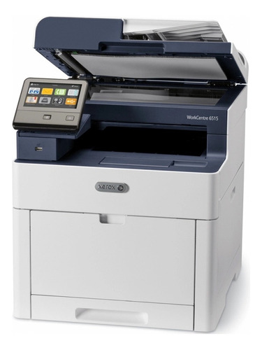 Impresora a color multifunción Xerox WorkCentre 6515/DNI con wifi blanca y negra 110V