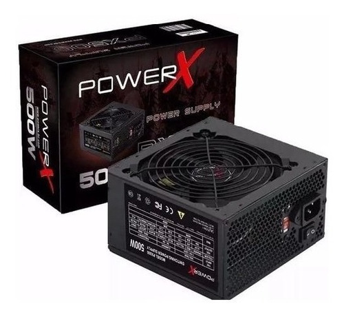 Fonte Power X 500w Real Com Cabo - Lacrada