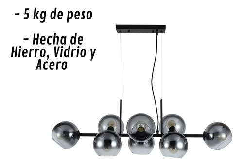 Lámpara Colgante Led Orion De Empire Lighting, Moderna Dorado