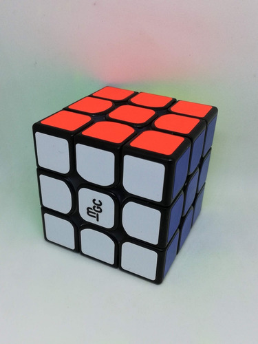 Estrutura de ímãs magnéticos profissionais Rubik's Cube 3x3 Premium Yj Mgc, cor preta