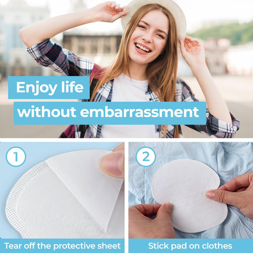 Armpit Sweat Pads Viory Extra Comfort For Hyperhidrosis