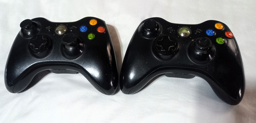 Par De Joystick Microsoft Xbox Usado Negro (Usado)