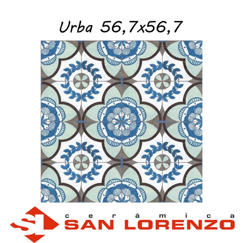 Porcelanato San Lorenzo Urba Calcareo Recft. 56,7x56,7