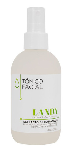 Landa Tónico Facial Hamamelis Hidratante Astringente