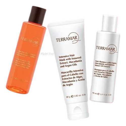 Set Viaje Terramar Shampoo+mascarilla+aceiteproteccioncolor