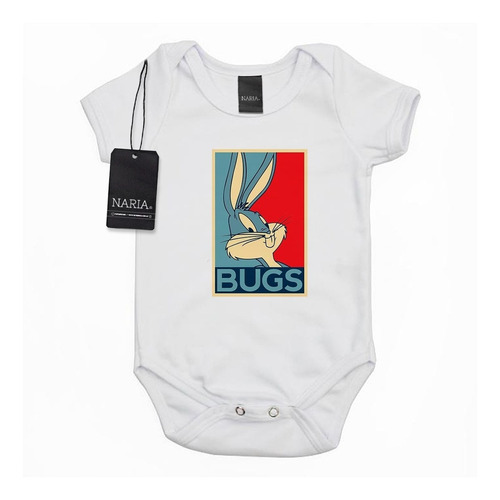 Body Bebe Manga Corta Bugs Bunny Dibujo Art Logo - Psbu2