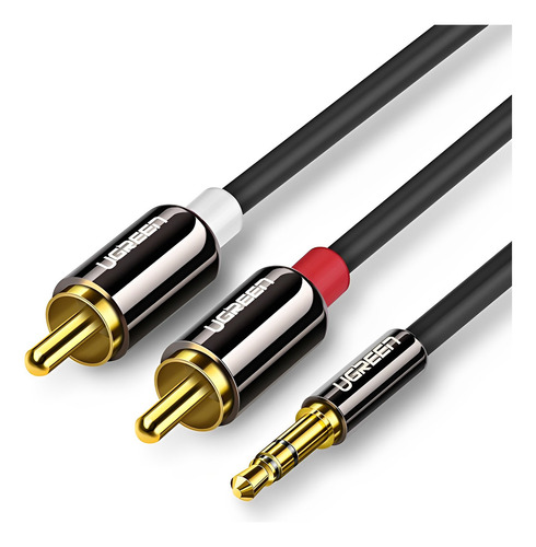 Cabo De Áudio 3.5mm Para 2rca Macho/macho 2m Ugreen