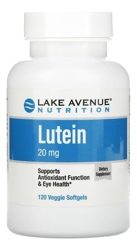 Luteina 20mg Zeaxantina 120 Softgels Lake Avenue - Importado