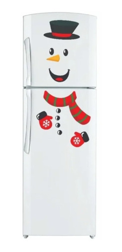 Decoración Navideña. Iman Muñeco De Nieve Para Refrigerador