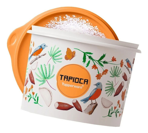 Tupperware | Caixa Tapioca Floral 1,6 Kg - Mantimentos