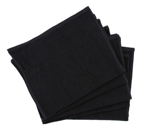 Toalla Negra Económica 30x50cm La Heredera (50pack)