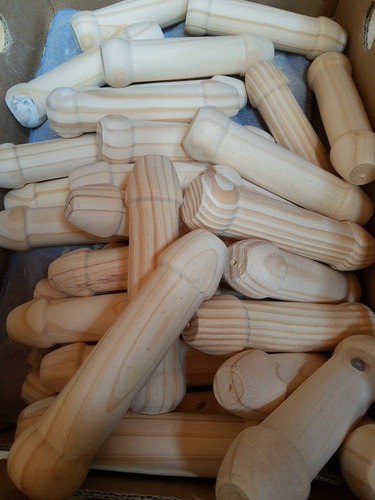 Pene De Madera Pack X 4 Unidades
