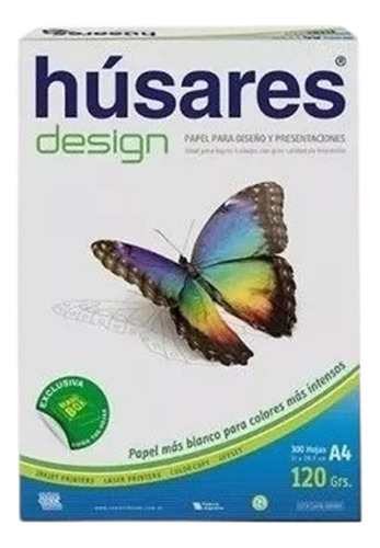 Resma A4 120grs X 100 Hojas Husares Desing Diseño Imprenta