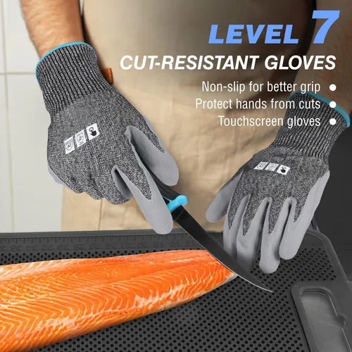 Juego De 4 Filetes De Pescado Con Cuchillo Y Afilador 24 X 1